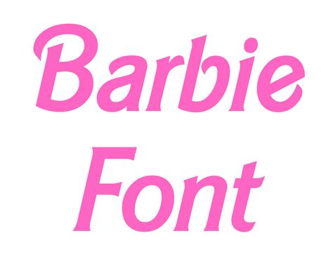 Barbie Writing Font