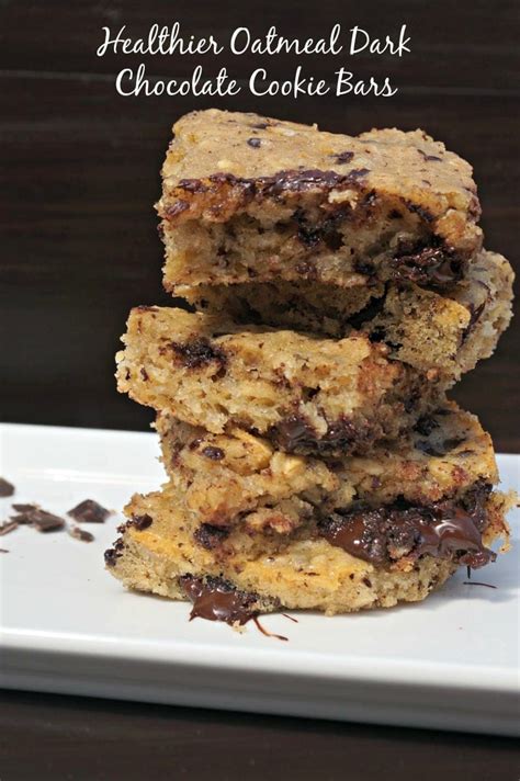 These oatmeal fudge bars are a softer, chewier, more chocolatey version of the starbucks bars the best oatmeal fudge bars. Healthier Oatmeal Dark Chocolate Bars