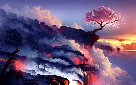 Desktop Wallpapers 4k Ultra Hd Landscape Wallpaper Volcano