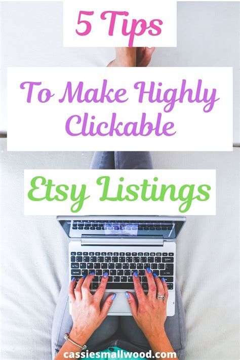 Another tip to getting more views on etsy is to not be concerned about the whole image of your shop. 5 Tips For Making Etsy Listings That Get Clicks Every Time ...