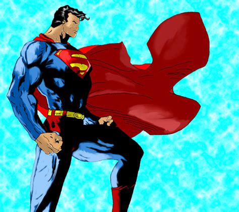 Superman Jim Lee Style By Dyoung632 On Deviantart