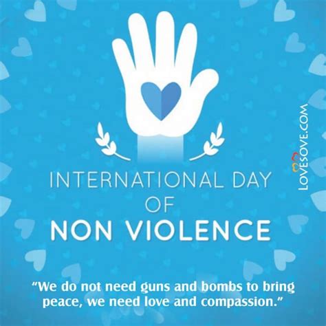 International Day Of Non Violence Motivational Quotes Status And Messages