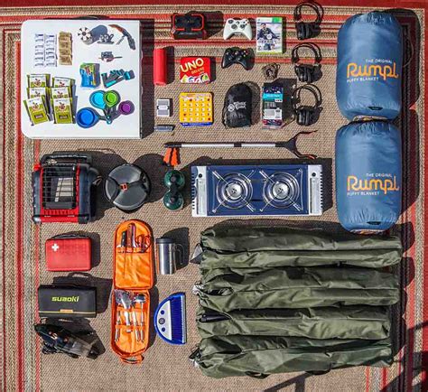 Camping Supplies Items Included May Vary Campago