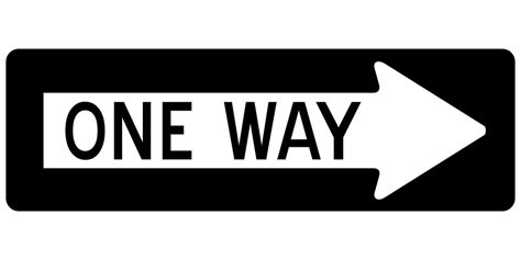 Arrow One Way Right Free Vector Graphic On Pixabay