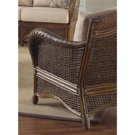 Rattan bamboo chair with cushions union 12 treasures ruby lane. Hospitality Rattan Rattan & Wicker Lounge Chair with ...