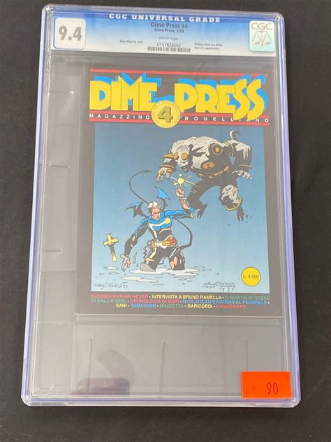 Dime Press 4 Comic Book Graded 94 Cgc Universal Grade Able Auctions
