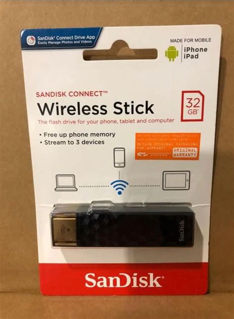Sandisk Connect Wireless Stick 32gb Computers And Tech Parts