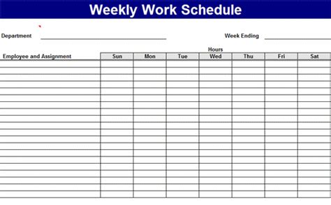 Sales goals and profit margins are all performance metrics examples and/or. Weekly work schedule Templates Free Download (With images) | Daily planner template, Schedule ...