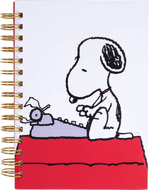 Snoopy Diario Con Tapa Dura Para Máquina De Escribir Mx