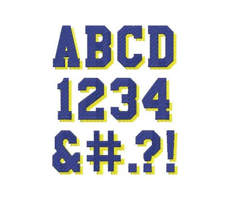 Varsity Block Font Numbers Font Varsity Numbers Fonts Number Clipart