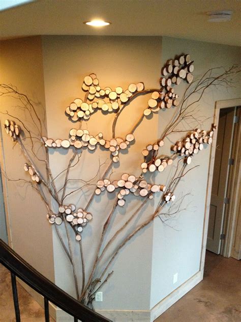 Three Sided Wall Art Tree Art Twig Art For Wall Decor Wall Art With