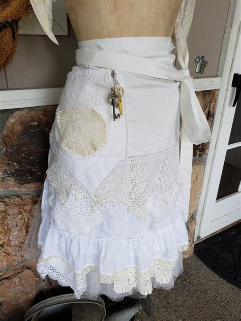 womens aprons wedding white lace aprons shabby chic etsy lace outfit lace apron white lace