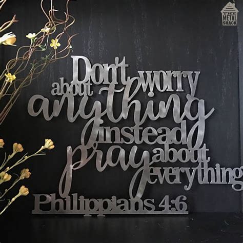 Philippians 46 Wall Art Bible Verse Wall Decor Metal Shack