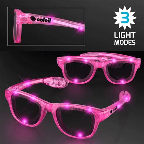 Customised Funky Pink Led Party Glasses Make Unique Give Aways At Part