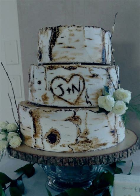 Birch Tree Wedding Cake With Images Wedding Cake Tree