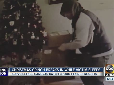 Grinch Caught On Camera Stealing From Condo