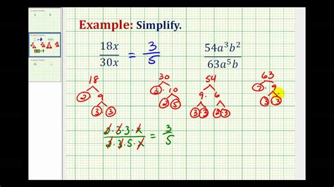 Learning how to simplify fractions is an important concept in math. when working with fractions, most directions will require that you submit your this means that you must simplify your fraction to the point where 1 is gcf for both the numerator and the denominator. Ex 3: Simplify Fractions Containing Variables - YouTube