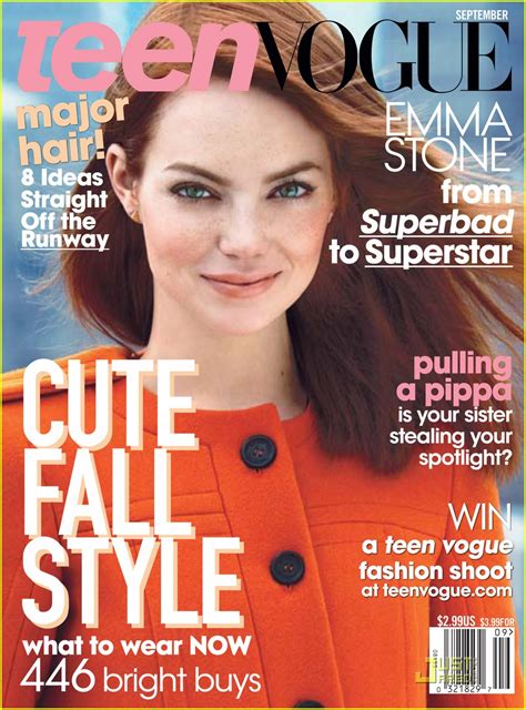 Emma Stone Covers Teen Vogue September 2011 Emma Stone Photo 24262337 Fanpop