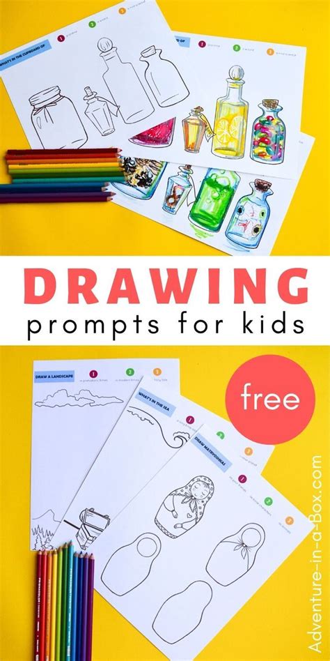 Dont Know What To Draw Try One Of Our Free Printable Drawing Prompts