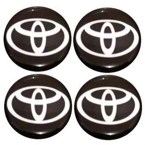 Jogo Emblema Toyota Botom Para Calota Roda Esportiva 58mm MercadoLivre