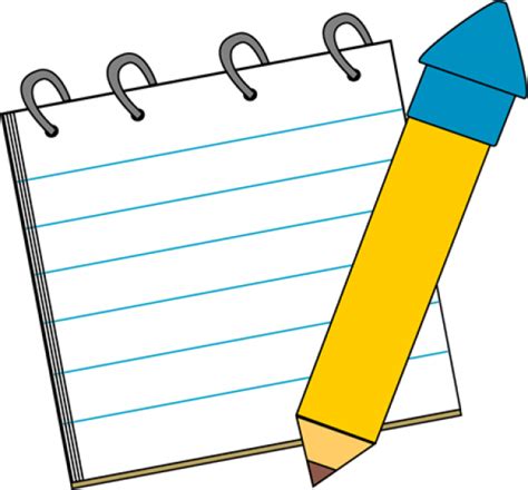 Free Pencil Clipart Notebook And Other Clipart Images On Cliparts Pub