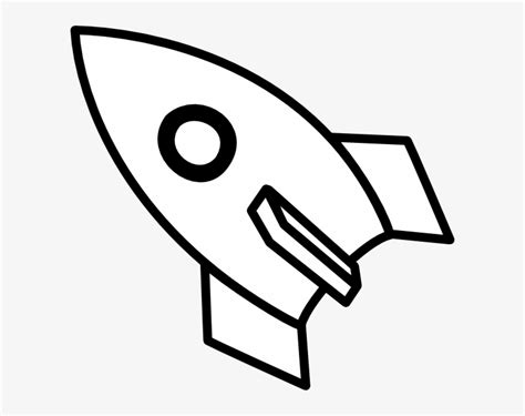 Black Spaceship Cliparts Rocket Black And White Transparent Png
