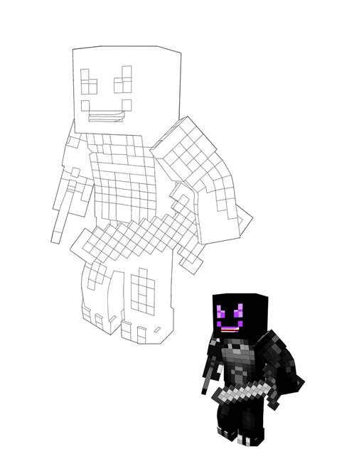 Minecraft Ender Dragon Skin Coloring Pages 2 Free Coloring Sheets
