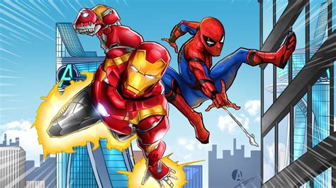 Ironman And Spiderman Wallpaper