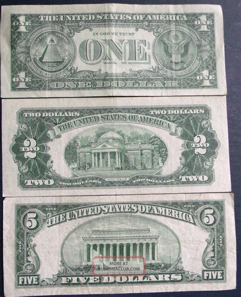 1957 $1 & 1953 $5 Silver Certificate + 1953a $2 United States Note