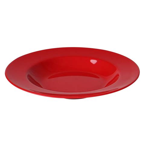 excellante color pure red melamine dinnerware collection 16 oz 11 1 4 pasta bowl comes in
