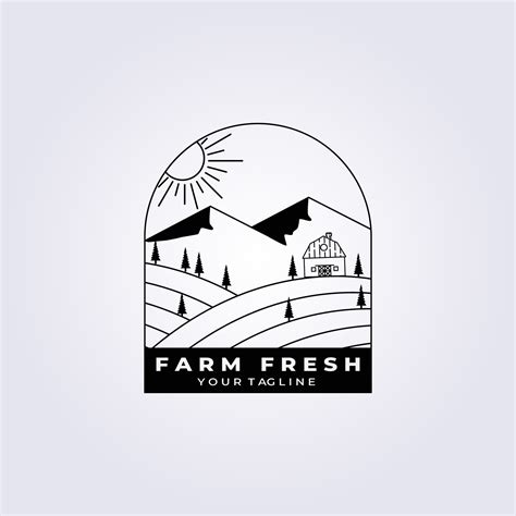 Farm Fresh Logo Vector Illustration Design 5159826 Vector Art At Vecteezy