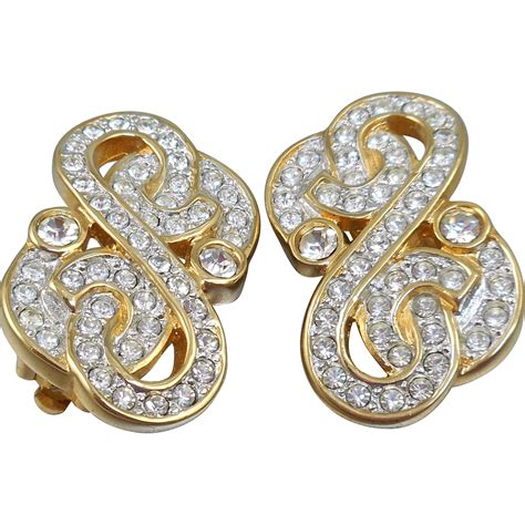 Swarovski Crystal Rhinestone Clip Earrings | Swarovski crystal earrings, Swarovski crystal jewelry