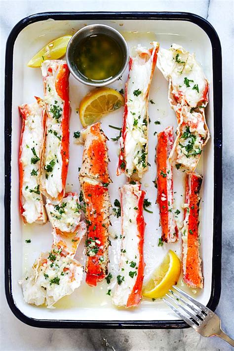 Then, remove from the pot and serve with melted butter, old bay seasoning, and fresh lemon. Garlic Lemon Butter Crab Legs | Easy Delicious Recipes