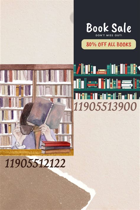 Library And Book Store Decals For Your Bloxburg Town Or Just Business