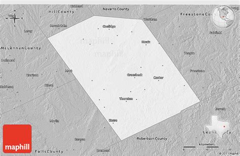 Gray 3d Map Of Limestone County