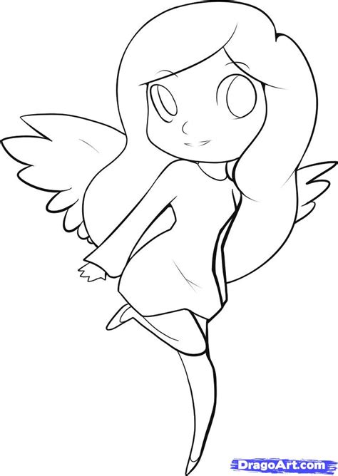 The only thing you need to do after you master these basic concepts is practice, practice. How to Draw an Easy Angel, Step by Step, Figures, People ...