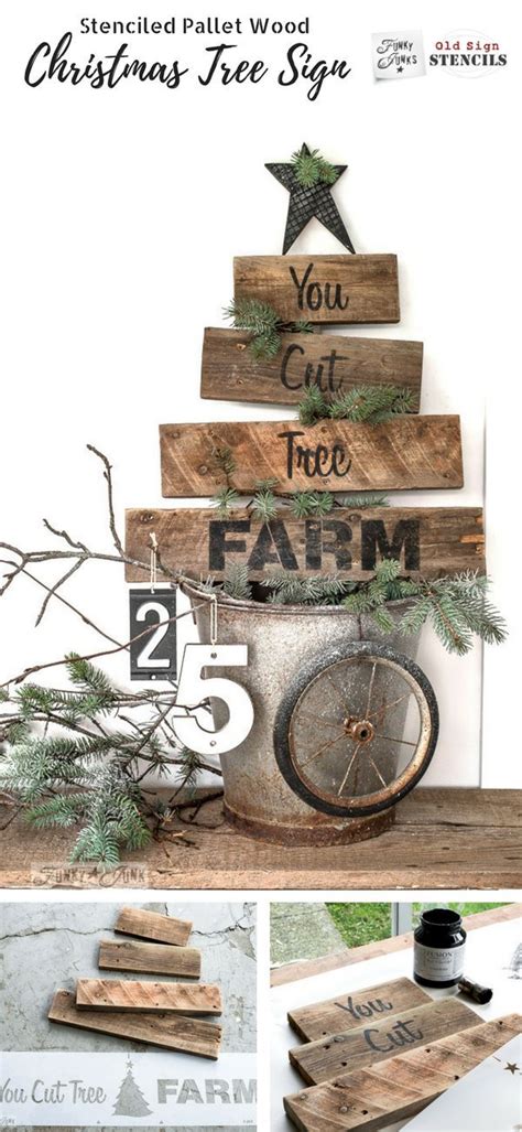Christmas Tree Sign Made Out Of Pallet Wood With The Words You Got Free