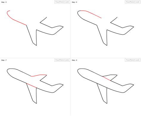 Airplane Drawing Step By Step At Explore