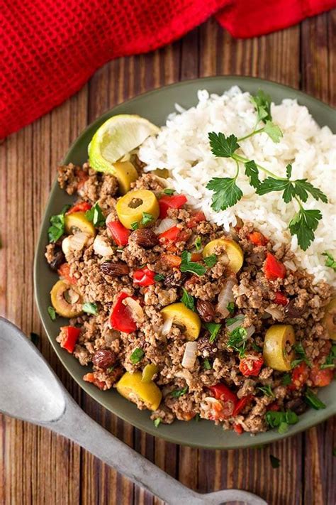 2 tablespoons olive oil, 1 pound ground turkey (93 percent lean), 1 yellow onion, diced, 2 poblano or anaheim chiles, diced, 2 jalapeño chiles, diced, 2 serrano chiles, diced, 3 cloves garlic, chopped, 1 teaspoon kosher salt, 1 teaspoon dried oregano, 1 teaspoon ground cumin. Instant Pot Picadillo | Simply Happy Foodie