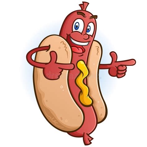 Hot Dog Cartoon Tailgating With Beer And Bbq Cartoon Character Stock