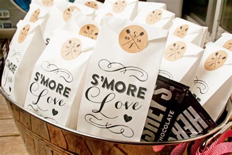 Smores Wedding Favor Bags Smore Love 25 Tall White Bags New