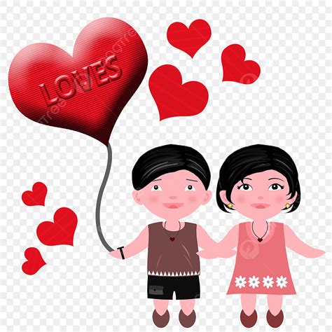 Chibi Valentine Clipart Vector Couple Valentine Chibi Heart Valentine