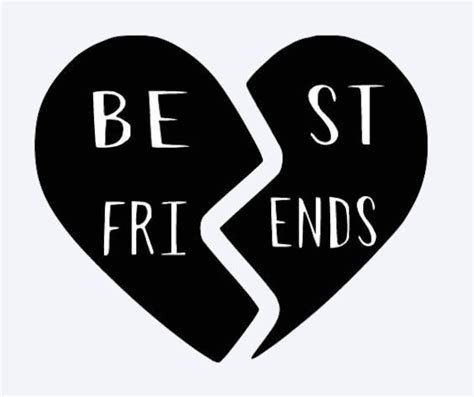 Svg Best Friends Best Friends Heart Broken Heart Matching