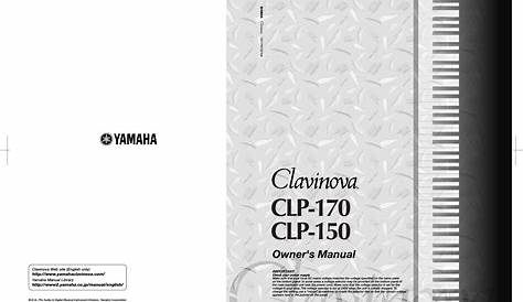 yamaha clp 500 owner's manual