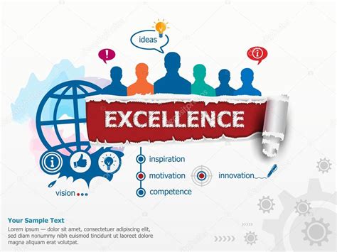 Excellence Concept And Group Of People — Stock Vector © Mvmaster