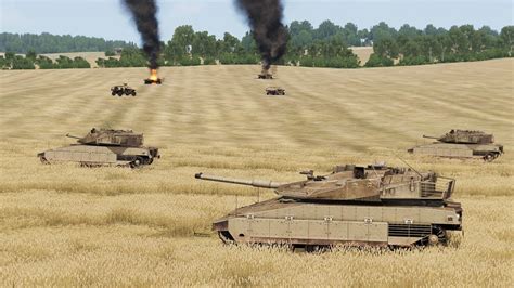 Arma 3 Tank Battle Massive M1 Abrams Tank Column Arma 3 Tank