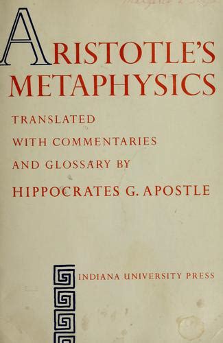 Aristotles Metaphysics By Aristotle Open Library