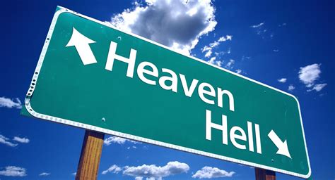 Heaven And Hell Sign 2048 X 2048 Ipad Wallpaper Download