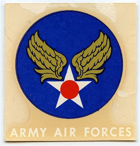 Unused Wwii Usaaf Decal In Color With Instructions On Reverse Flying