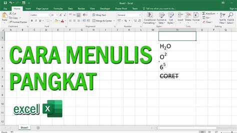 Cara Membuat Tulisan Pangkat Di Excel Imagesee